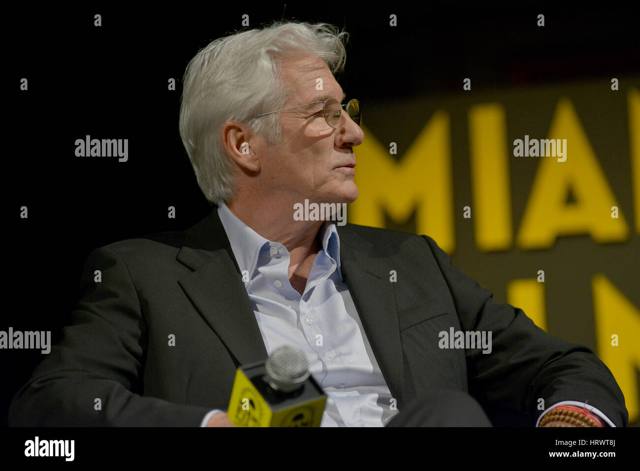 Miami, Florida, Stati Uniti d'America. 3 Mar, 2017. Attore Richard Gere assiste l'apertura notturna del Miami Film Festival presentato da Miami Dade College di Olympia Theatre il 3 marzo 2017 a Miami in Florida. Credito: Mpi10/media/punzone Alamy Live News Foto Stock