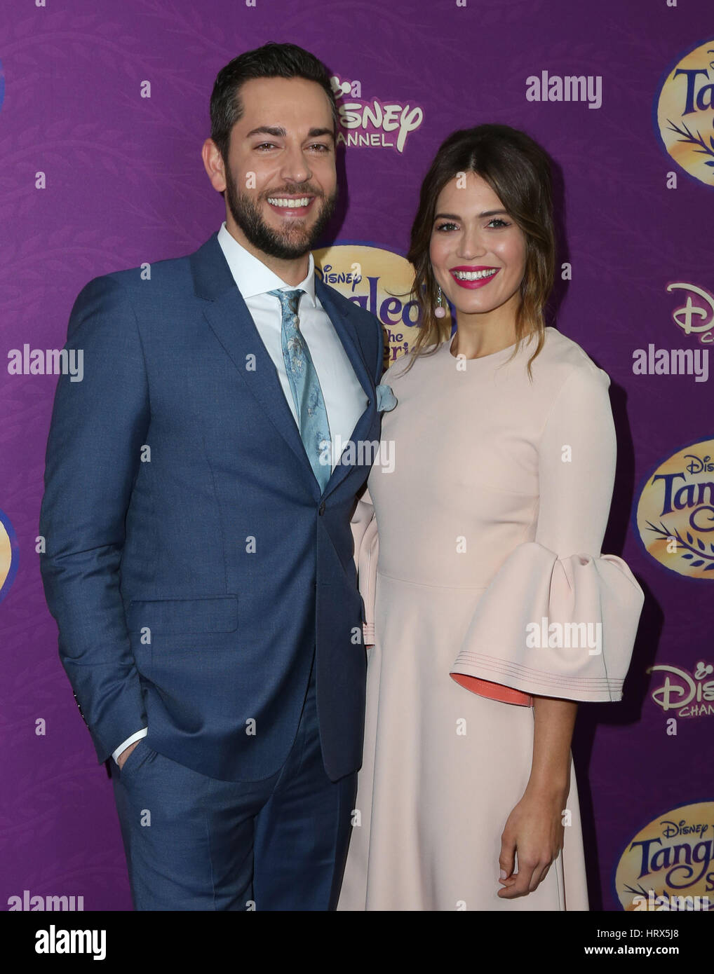 Beverly Hills, Ca. 04 Mar, 2017. Mandy Moore, Zachary Levi, presso lo screening di Disney's "aggrovigliato prima mai dopo l' presso il Paley Centre for Media In California il Marzo 04, 2017. Credito: Fs/media/punzone Alamy Live News Foto Stock