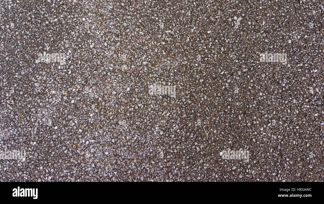 Ghiaia umida consistenza Foto Stock