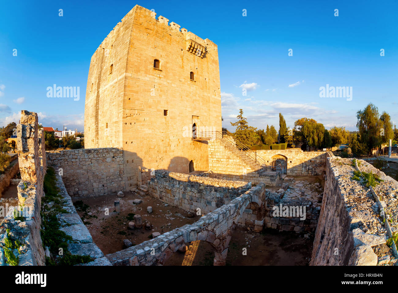 Il Castello di Kolossi, un ex roccaforte dei crociati. Limassol District. Cipro Foto Stock