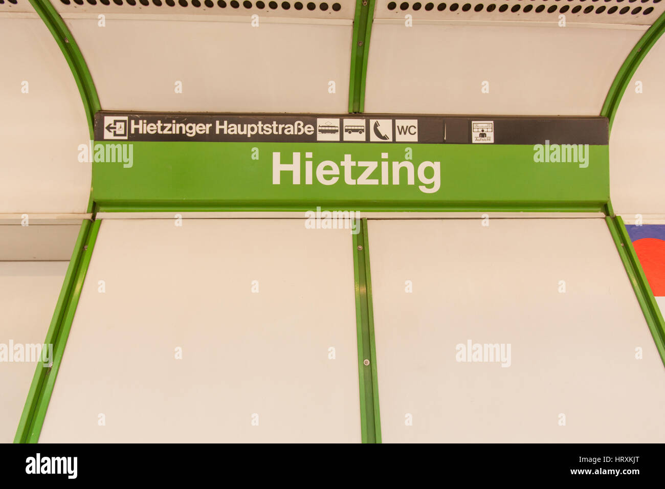 Hietzing, Stazione di Vienna , Austria. Foto Stock