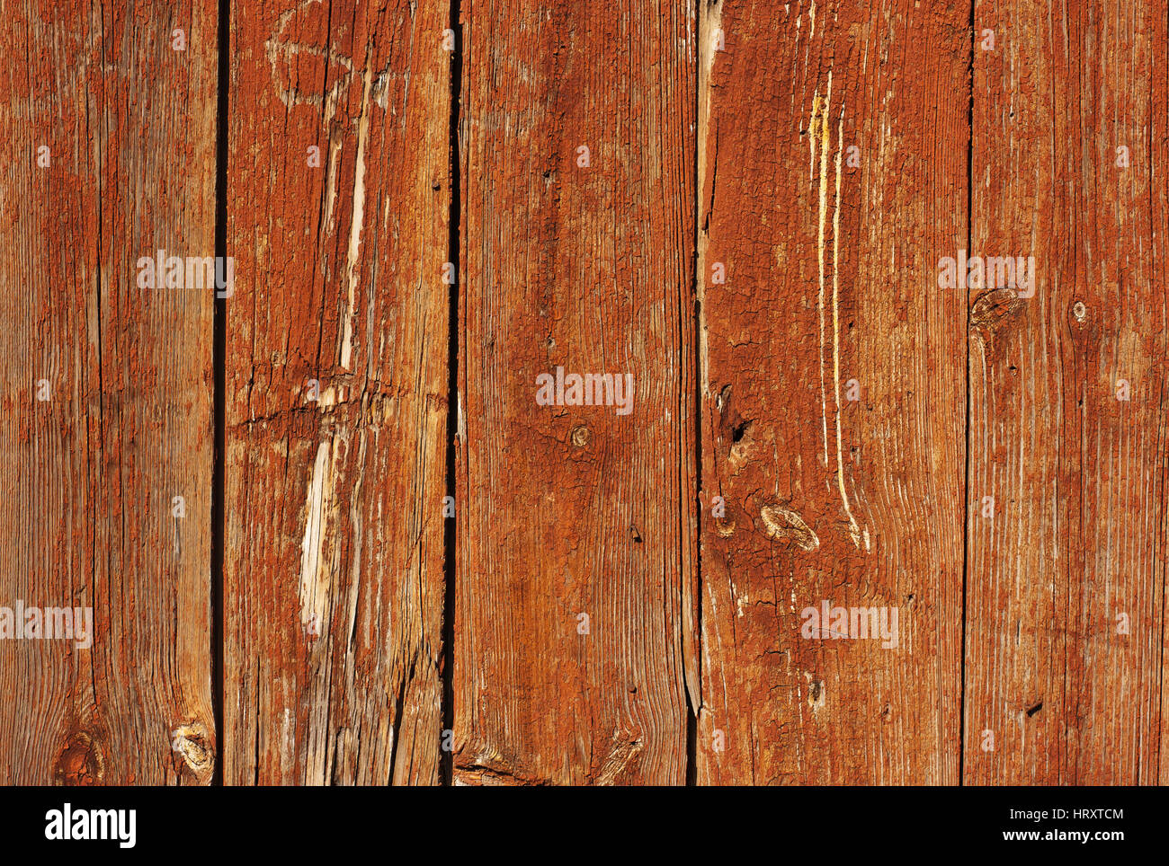 Texture di sfondo di legno vecchio e schede shabby vernice rossa Foto Stock