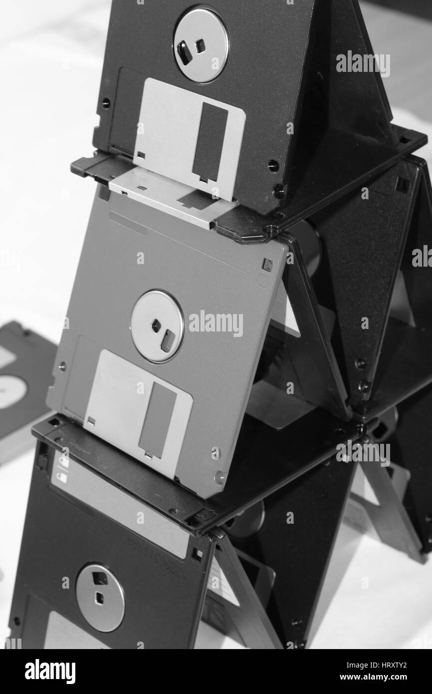 Floppy disk magnetic Foto Stock