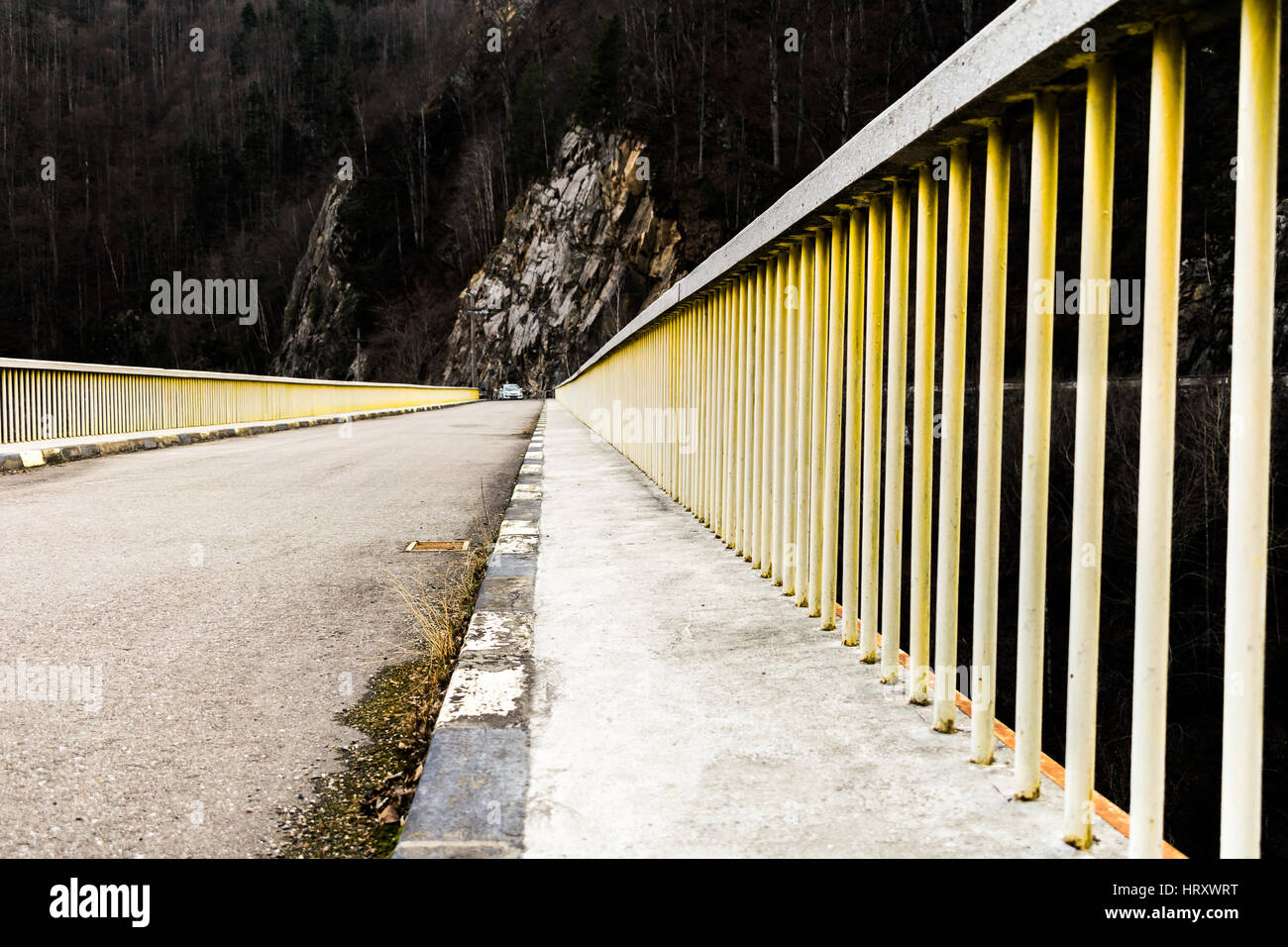 Ringhiera di un ponte Foto Stock