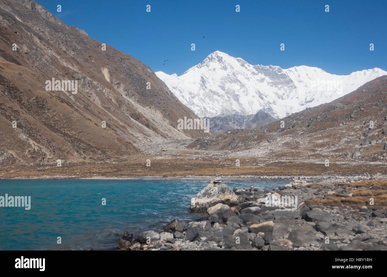 Cho Oyu e lago Goyko, Himalaya, Nepal Foto Stock