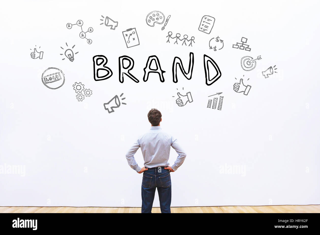 concetto di marca Foto Stock