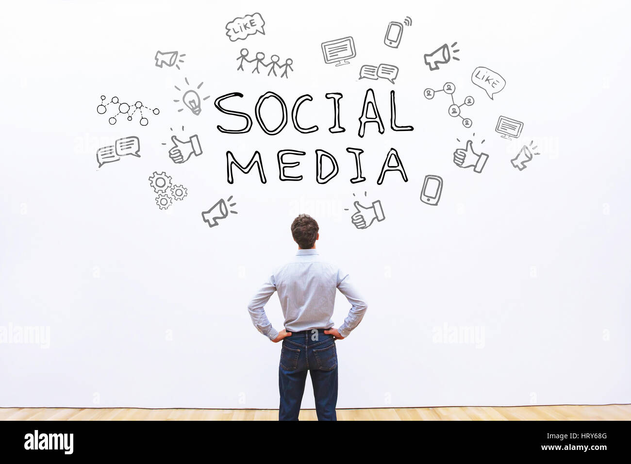 Social media concept Foto Stock