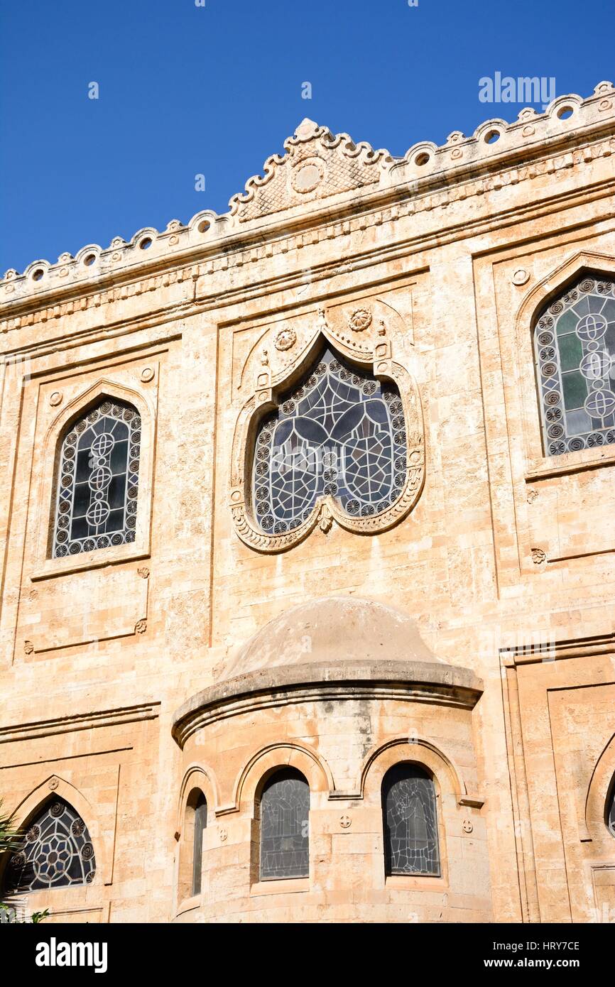 Vista di St Tito chiesa in Pl Agiou Titou, Heraklion, Creta, Grecia, l'Europa. Foto Stock