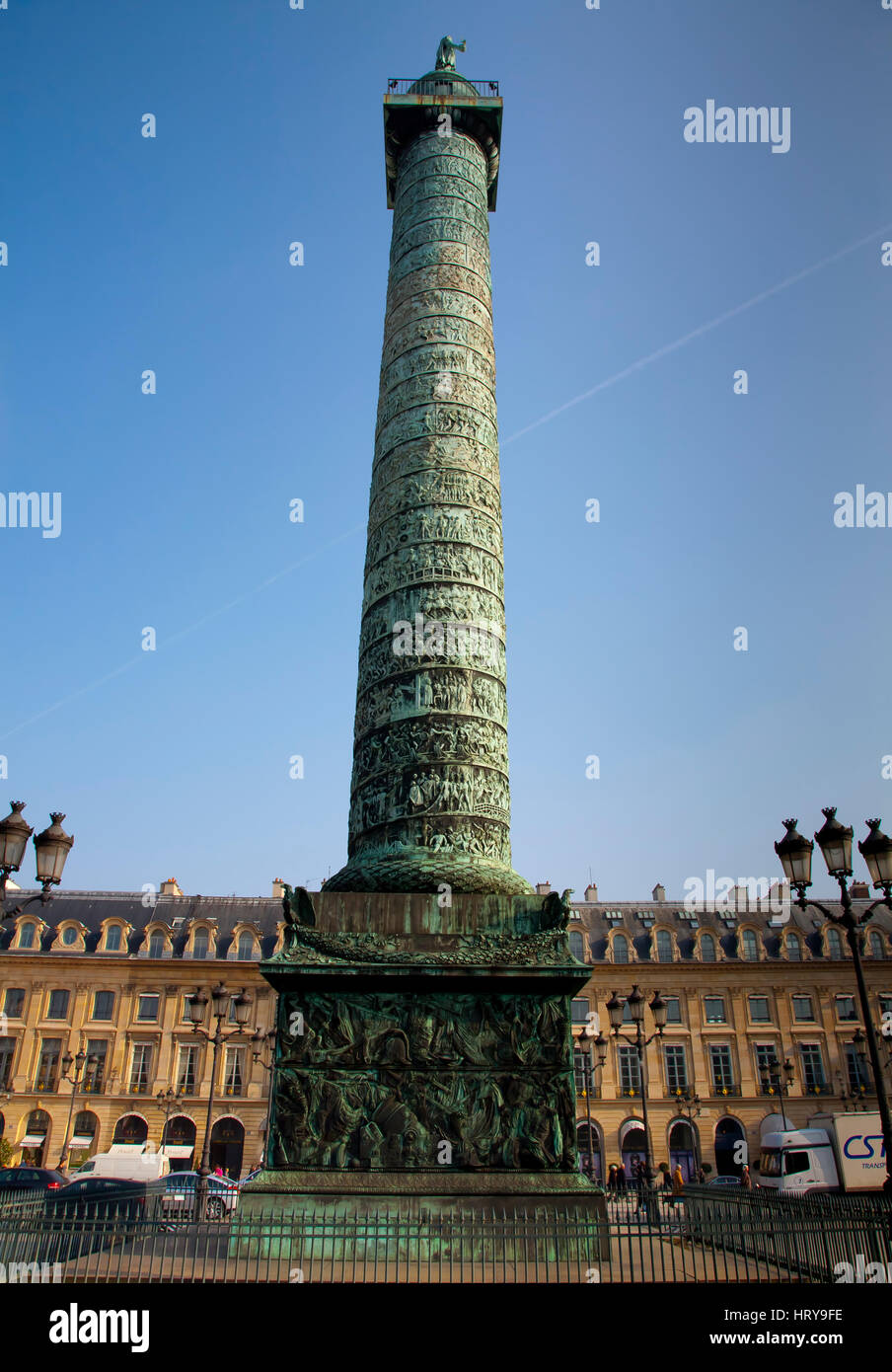 Colonna Vendome in Place Vendome. Parigi, Francia. Foto Stock