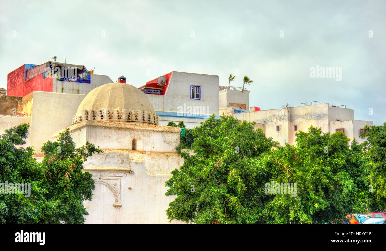 Edifici della città vecchia di Rabat, la capitale del Marocco Foto Stock