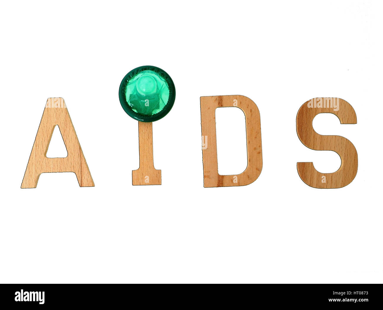 Symbolbild Aids, Safer-Sex - simbolico per l'aids, il sesso più sicuro Foto Stock