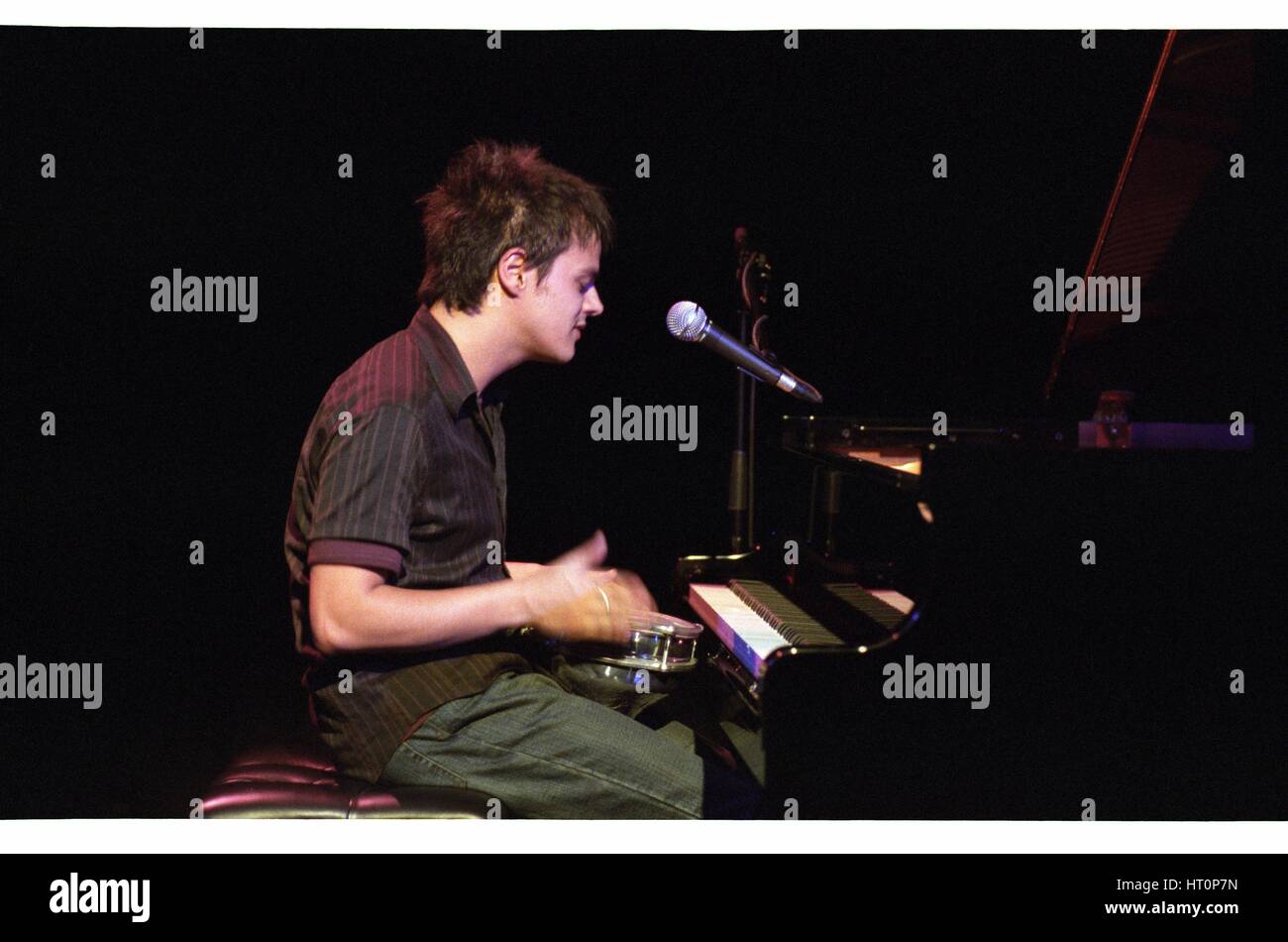 Jamie Cullum, Hawth, Crawley, 2004. Artista: Brian O Connor. Foto Stock