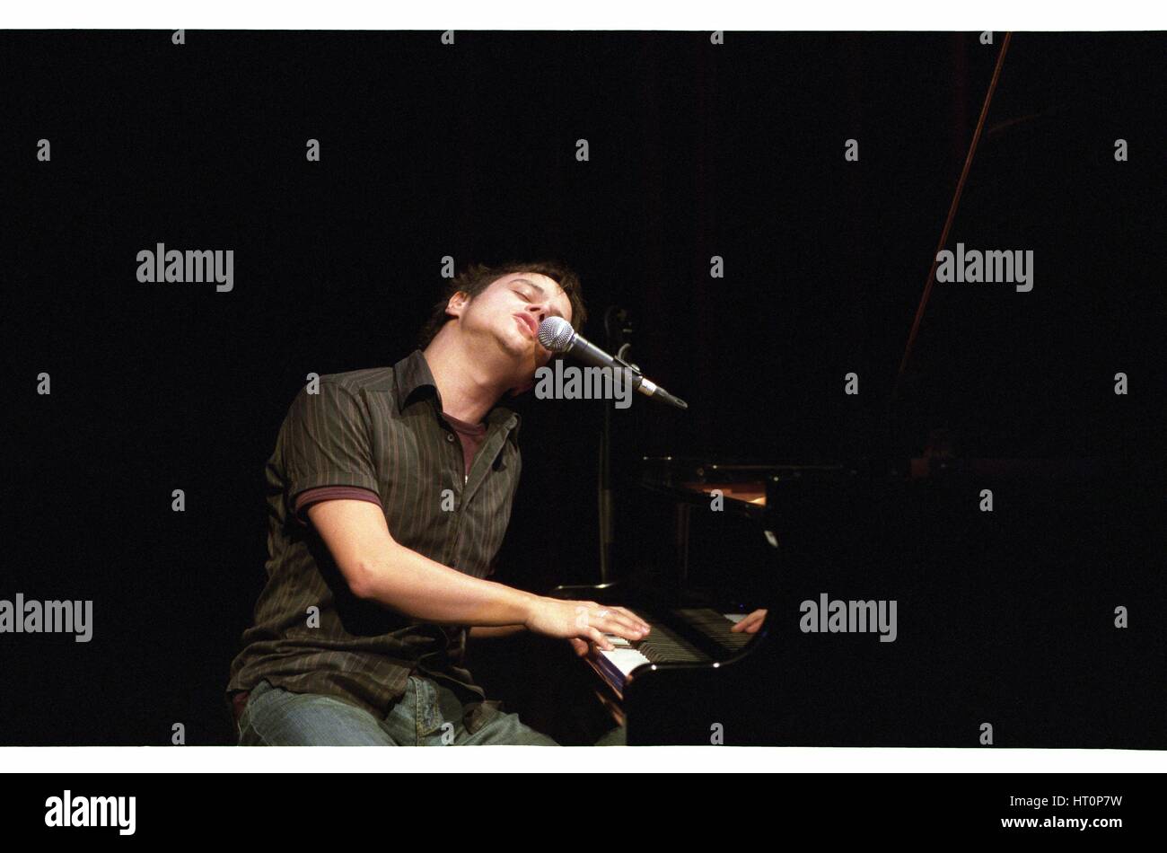 Jamie Cullum, Hawth, Crawley, 2004. Artista: Brian O Connor. Foto Stock