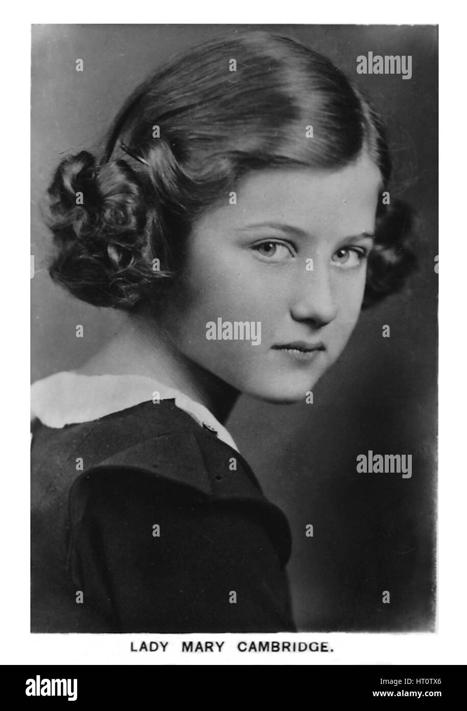 "Lady Mary Cambridge', 1937. Artista: sconosciuto. Foto Stock