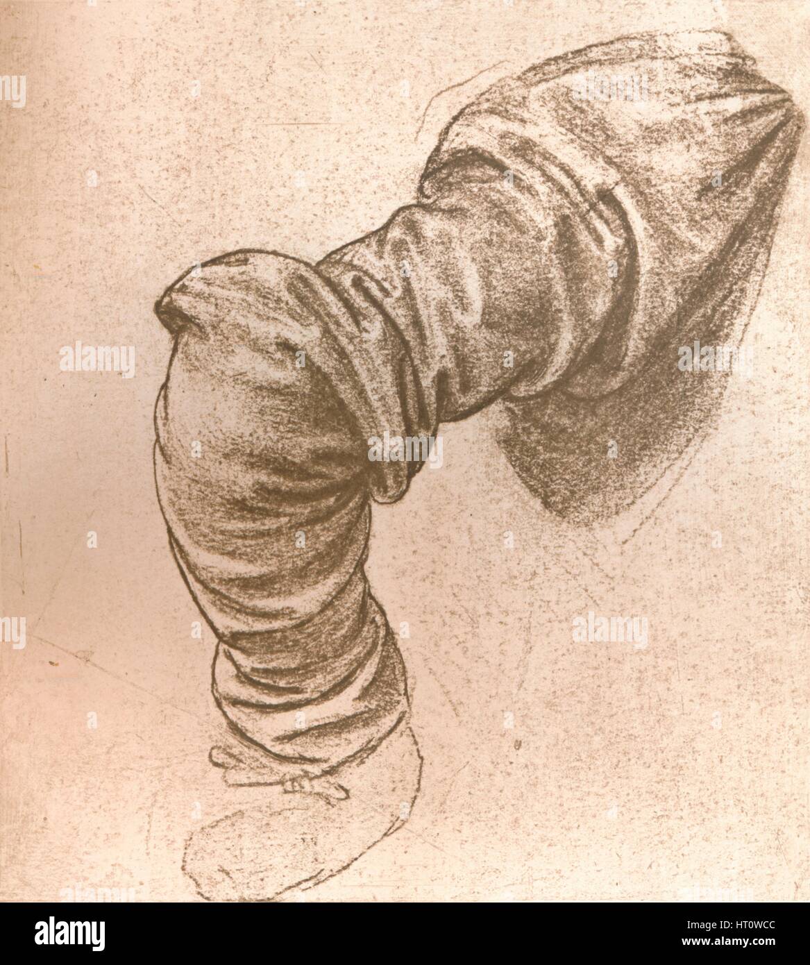 Studio per il braccio di San Pietro in "L'Ultima Cena', C1494-C1499 (1883). Artista: Leonardo da Vinci. Foto Stock