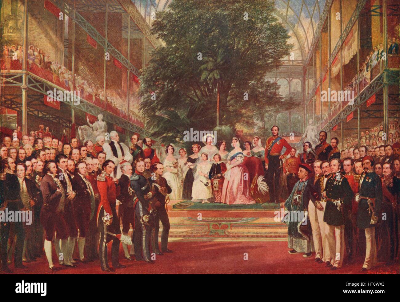 L'apertura della grande mostra dalla Regina Vittoria il 1 maggio 1851, (1906). Artista: Henry Courtney Selous. Foto Stock