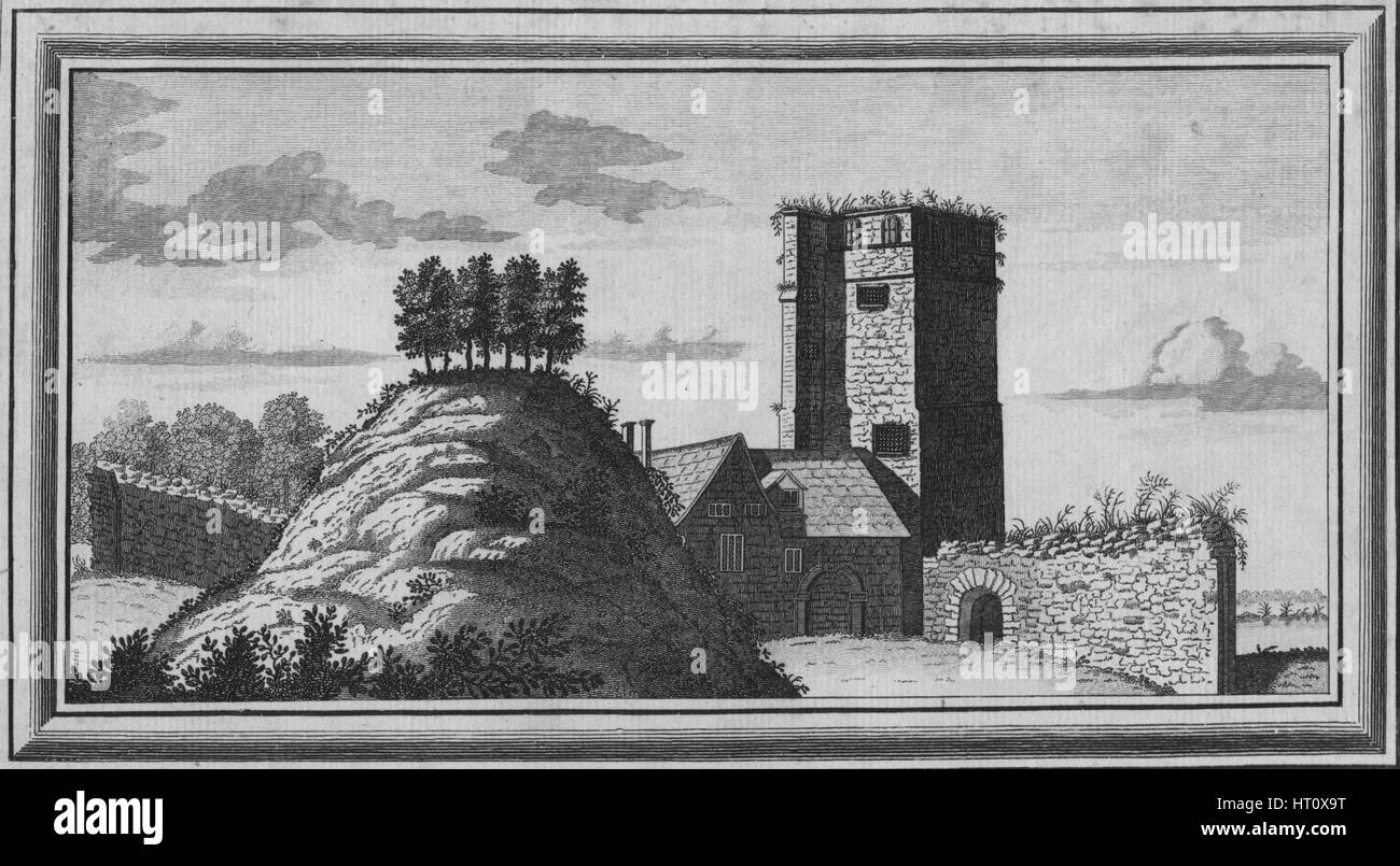 'Vista di Oxford Castle", 1769. Artista: sconosciuto. Foto Stock