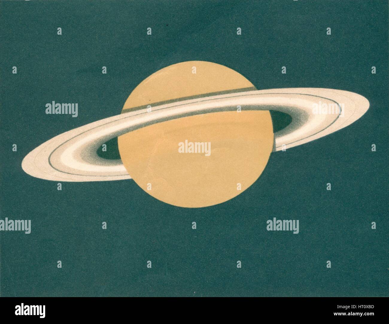 "Planeten - Fig.2. Saturno', C1902. Artista: sconosciuto. Foto Stock