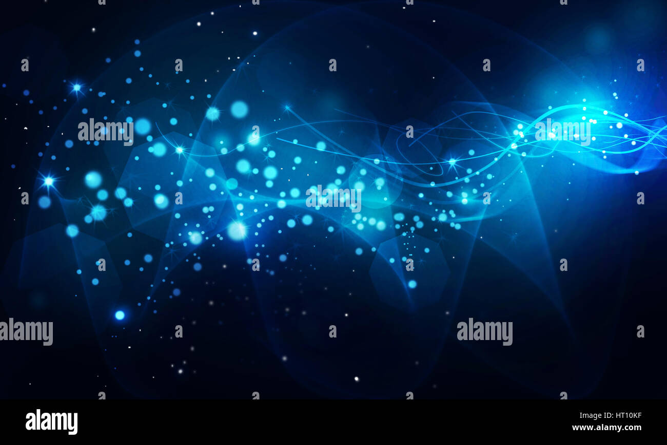 Blue onde di energia sfondo astratto Foto stock - Alamy