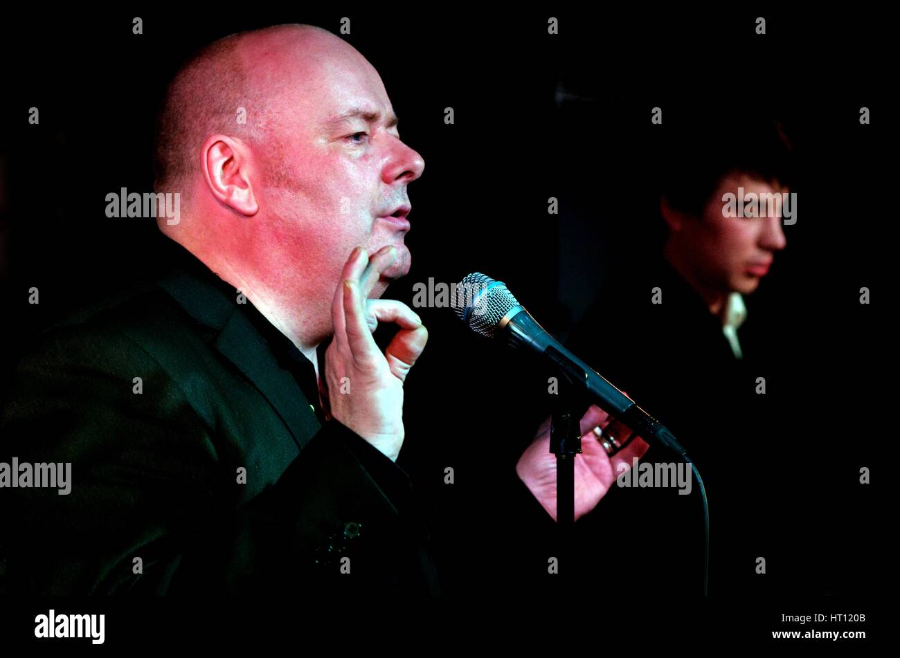 Ian Shaw con Miguel Gorodi, Pizza Express, Dean St, Londra, 2011. Artista: Brian O Connor Foto Stock