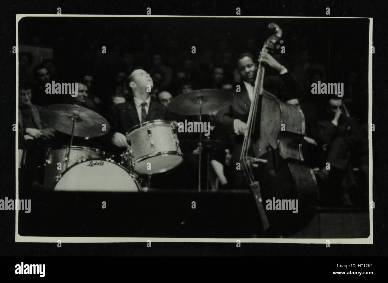 Il Dave Brubeck Quartet in concerto a Colston Hall, Bristol, 1958. Artista: Denis Williams Foto Stock