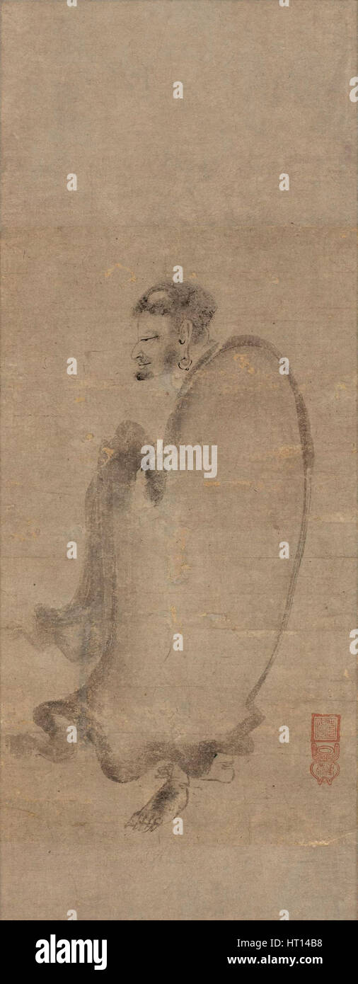 Shakyamuni scendendo dalla montagna del XV secolo. Artista: Chuan Shinko (attivo 1444-1457) Foto Stock