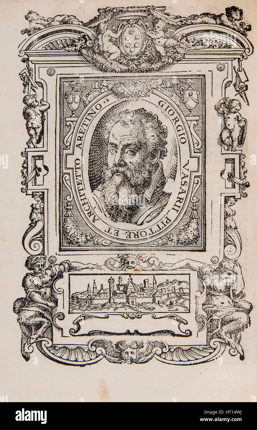 Giorgio Vasari. Da: Giorgio Vasari le vite dei più eccellenti pittori italiani, scultori, un Artista: Anonimo Foto Stock