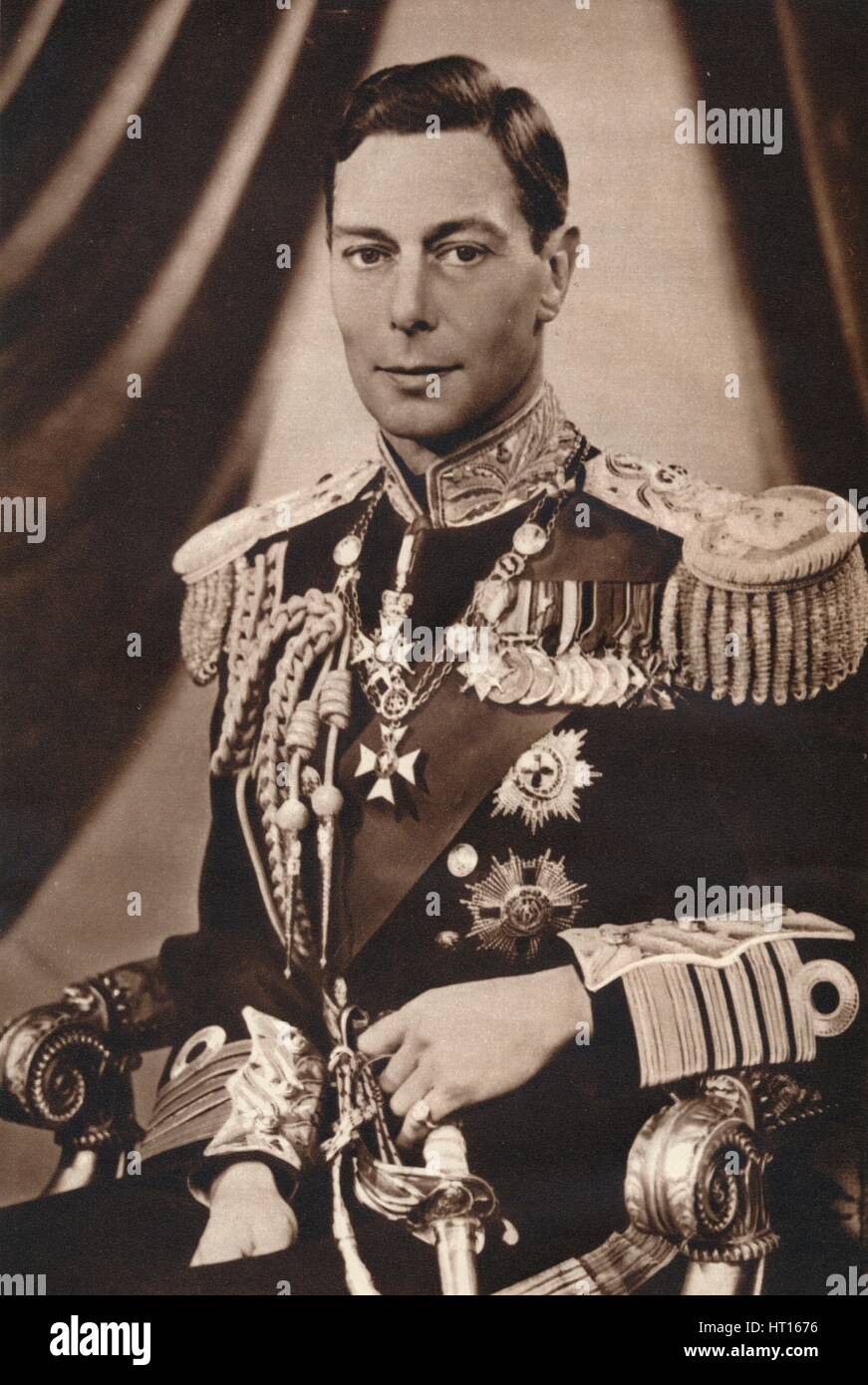 "Sua Maestà il re George VI', C1936. Artista: Capitano P Nord. Foto Stock