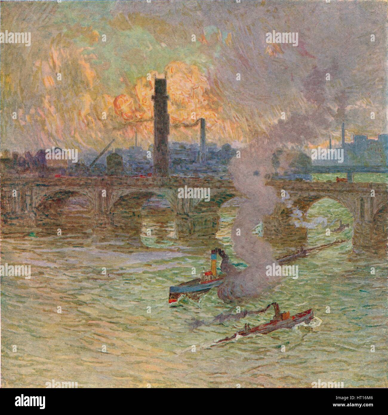 "Ruvida Meteo', C1917. Artista: Emile Claus. Foto Stock