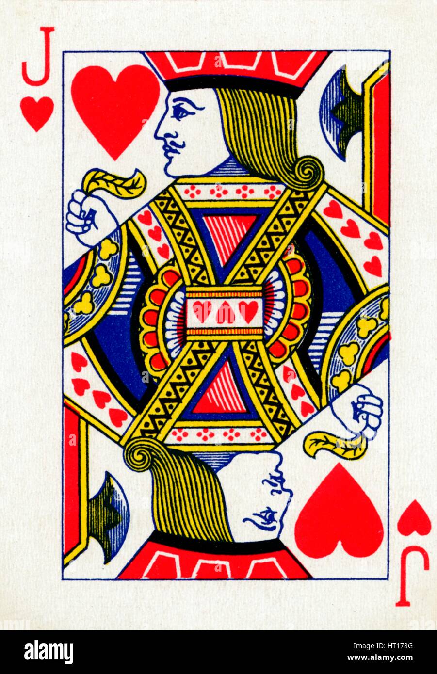 Jack di Cuori da un mazzo di Goodall & Son Ltd, giocando a carte, c1940. Artista: sconosciuto. Foto Stock
