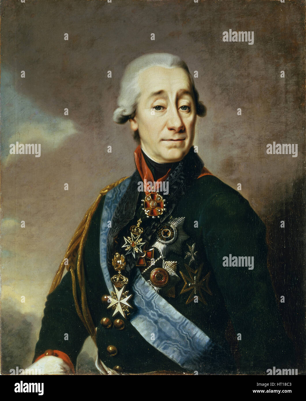 Ritratto di Ivan Varfolomeevich agnello (1764-1801), 1801. Artista: Levitsky, Dmitri Grigorievich (1735-1822) Foto Stock