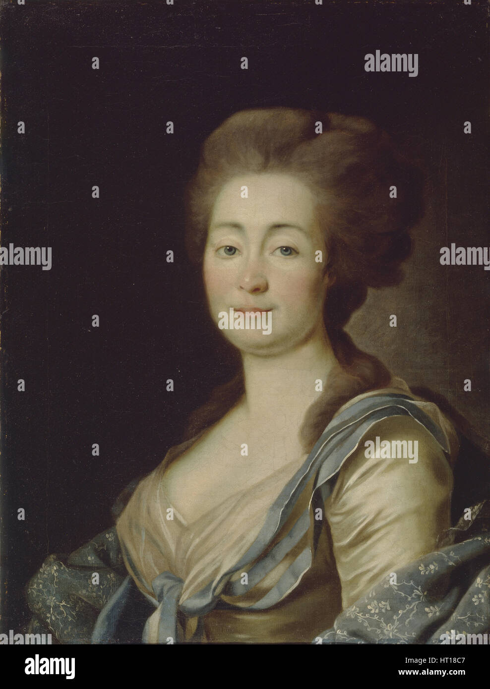 Ritratto di Anna Dorothea Louise Schmidt, née baronessa Klossen, c. 1785. Artista: Levitsky, Dmitri Grigorievich (1735-1822) Foto Stock