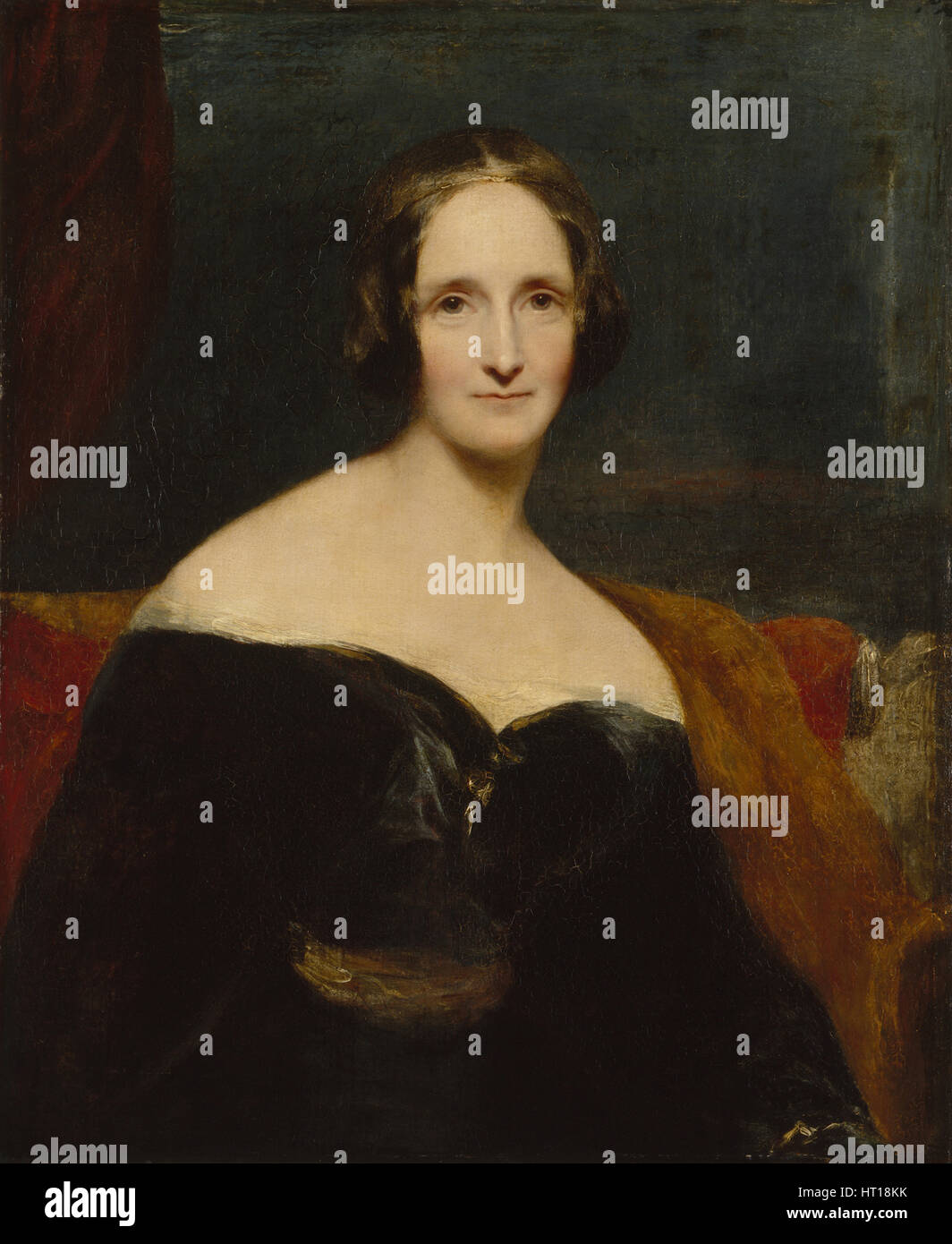 Mary Shelley, 1840. Artista: Rothwell, Richard (1800-1868) Foto Stock