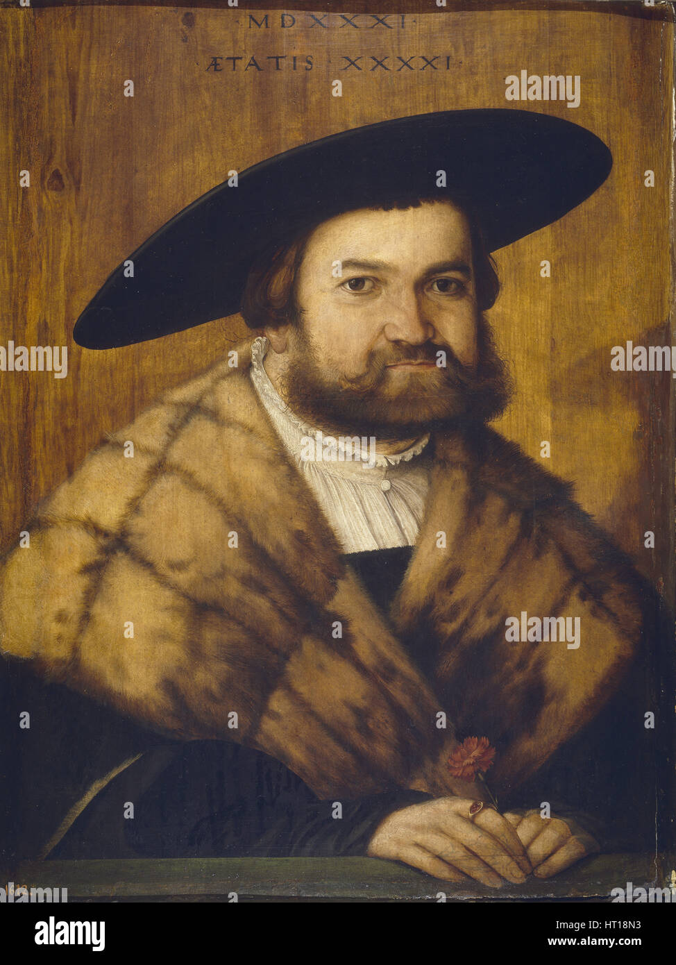 Goldsmith Jörg Zörer di Augsburg, 1531. Artista: Amberger Christoph (ca. 1500-1562) Foto Stock