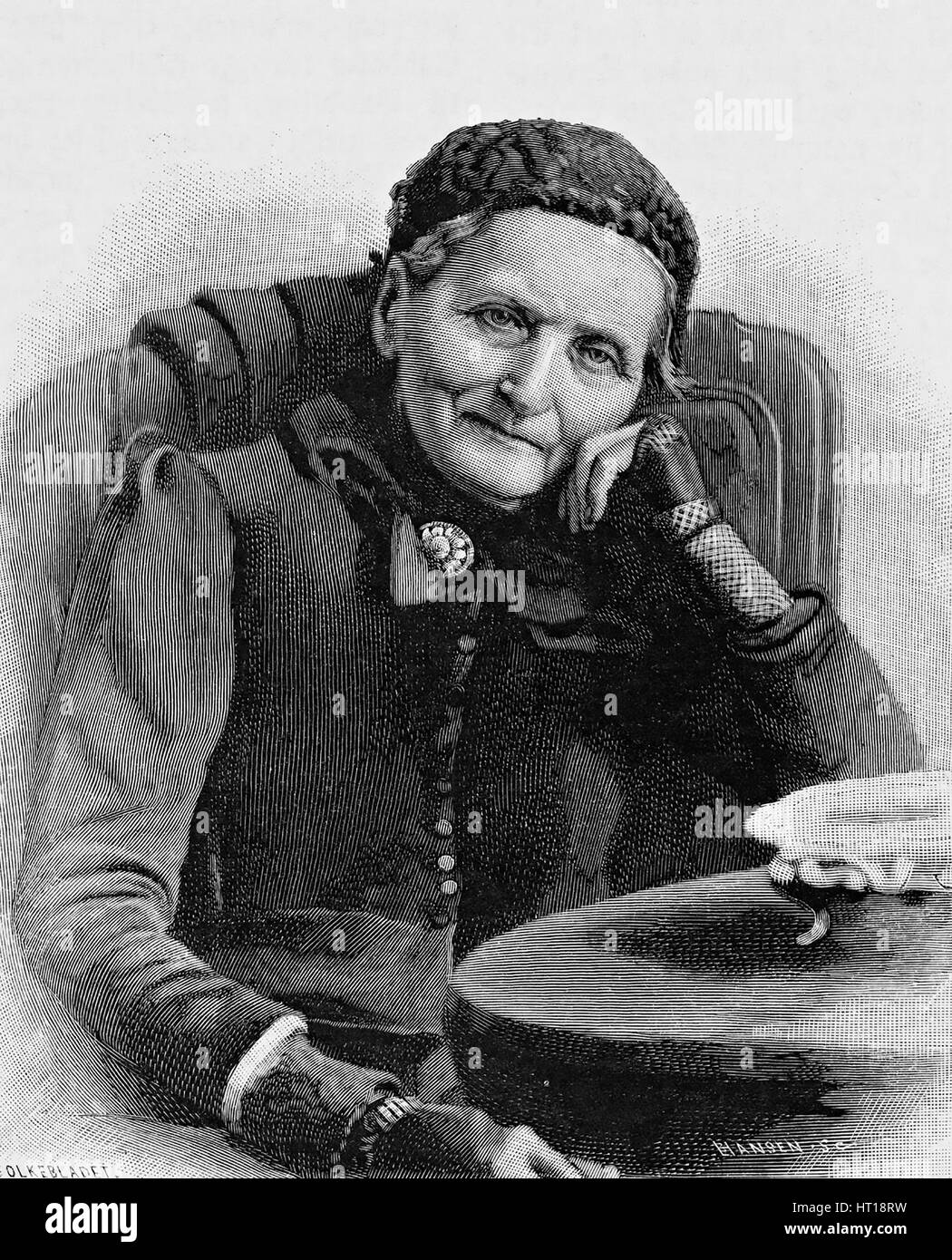 CAMILLA COLLETT (1813-1895) Norwegian scrittrice femminista Foto Stock