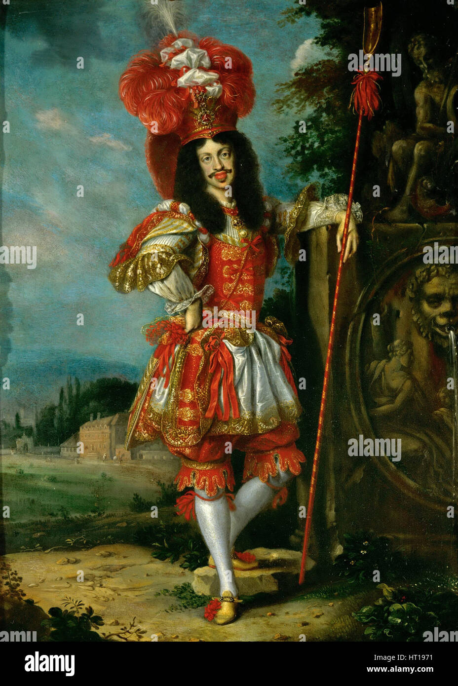 L'imperatore Leopoldo I (1640-1705) in costume teatrale, 1667. Artista: Thomas, Jan (1617-1678) Foto Stock