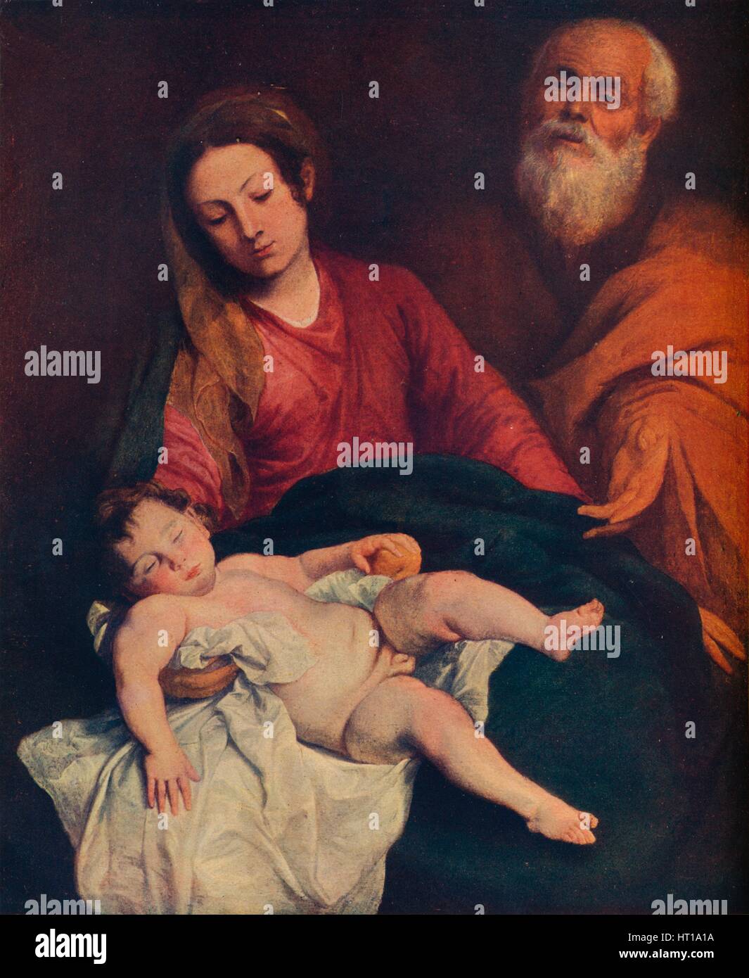 "La Santa Famiglia', C1624. Artista: Anthony van Dyck. Foto Stock
