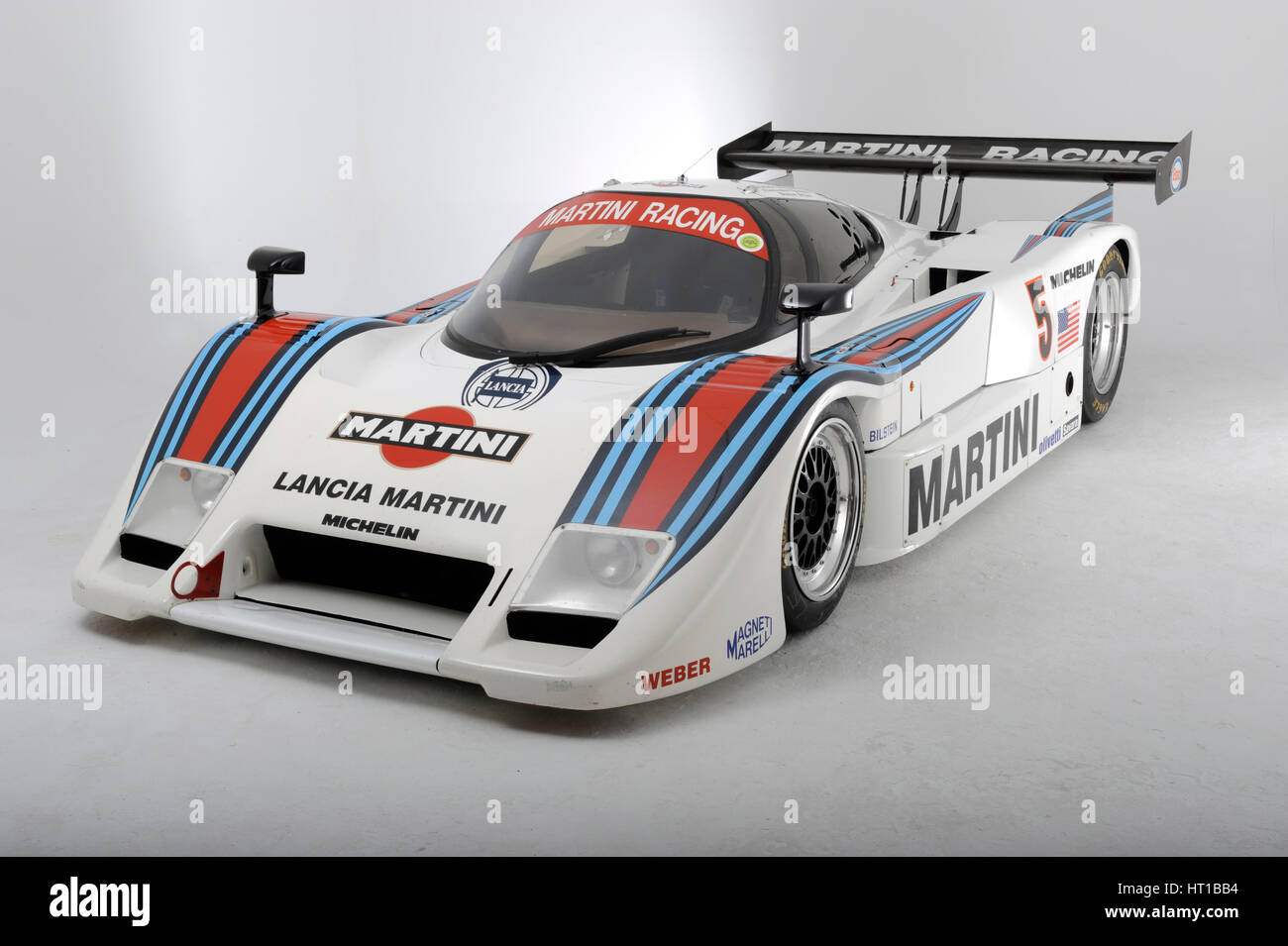 Lancia Martini Le Mans auto telaio n. 0007 1983. Artista: Simon argilla. Foto Stock