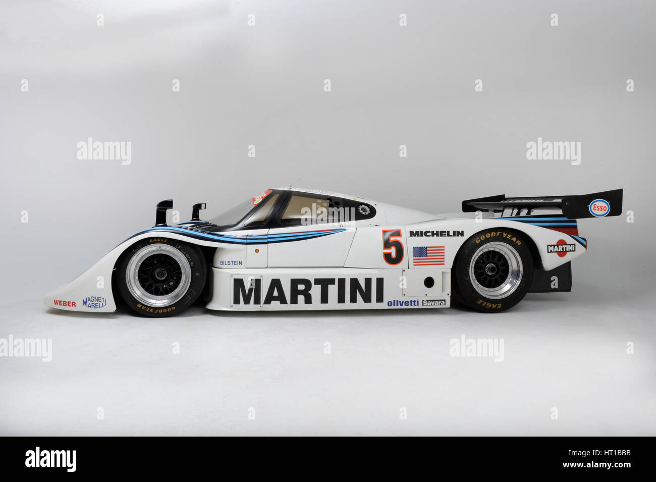 Lancia Martini Le Mans auto telaio n. 0007 1983. Artista: Simon argilla. Foto Stock