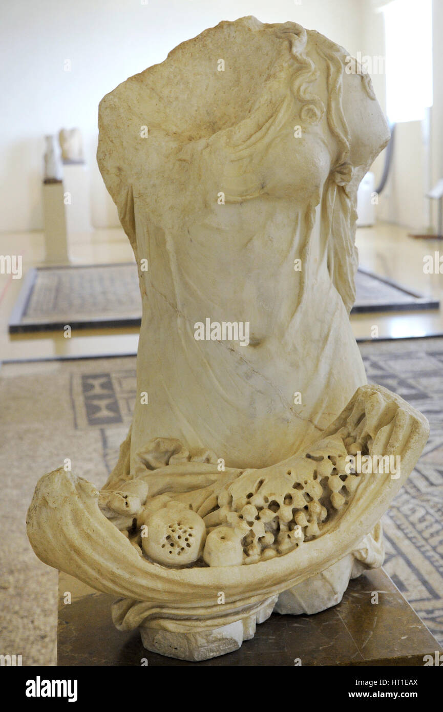 Pomona. Dea dell abbondanza fruttuoso. Seconda metà del I secolo d.c. Spagna. Museo Archeologico Nazionale. Tarragona. La Catalogna, Spagna. Foto Stock