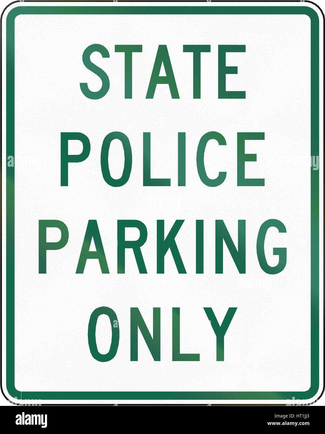 Cartello stradale utilizzata negli Stati Uniti Stato della Virginia -  Polizia di Stato solo di parcheggio Foto stock - Alamy