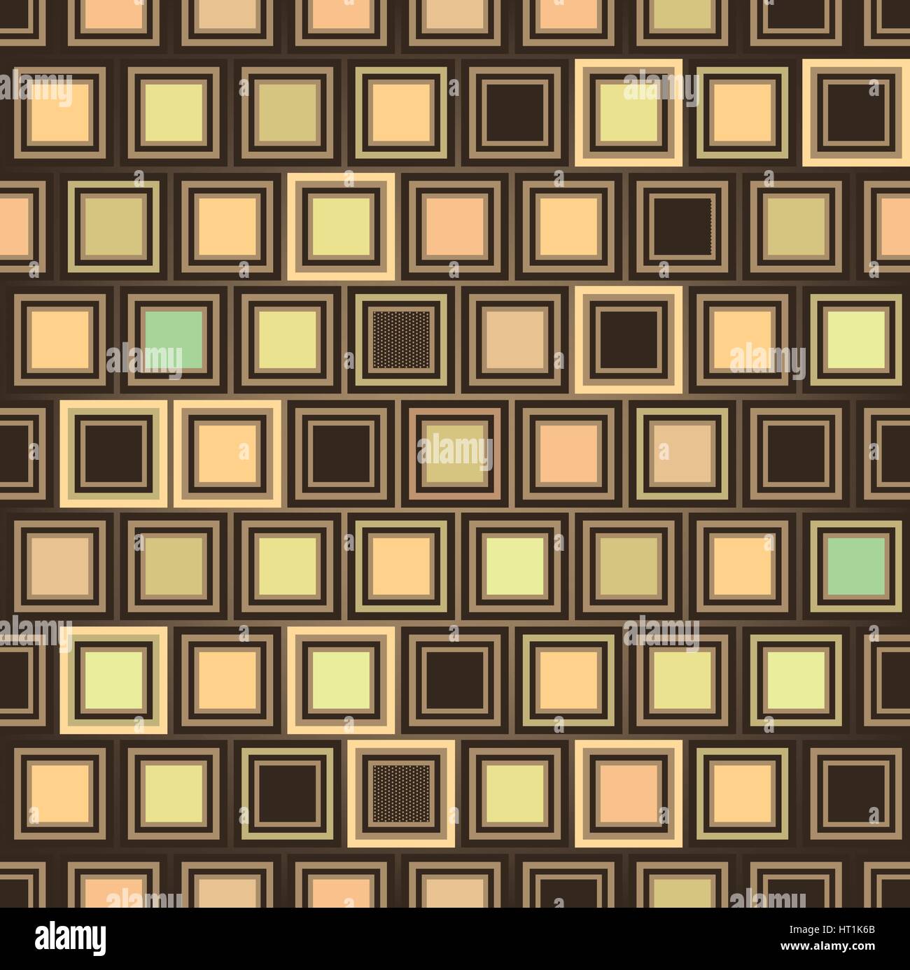 Abstract forma geometrica pattern. square ornamento. Sfondo piastrelle Illustrazione Vettoriale