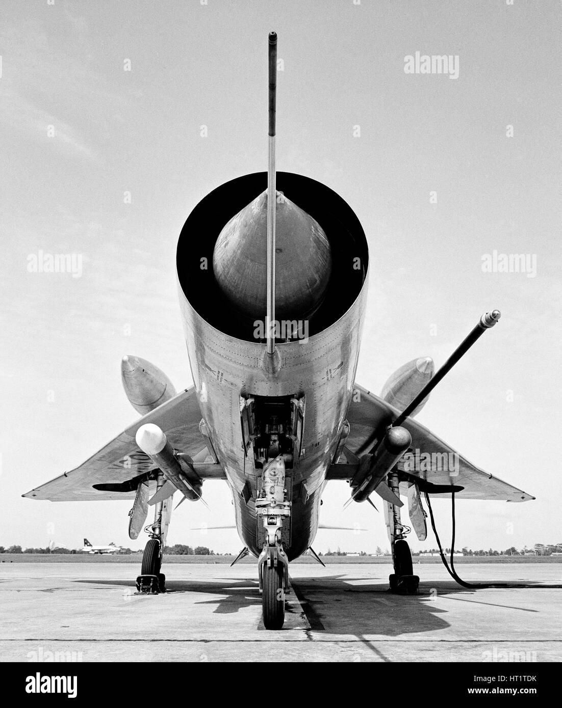 English Electric Lightning F6/Fighter Interceptor aeromobili, completare con overwing serbatoi carburante. Foto Stock
