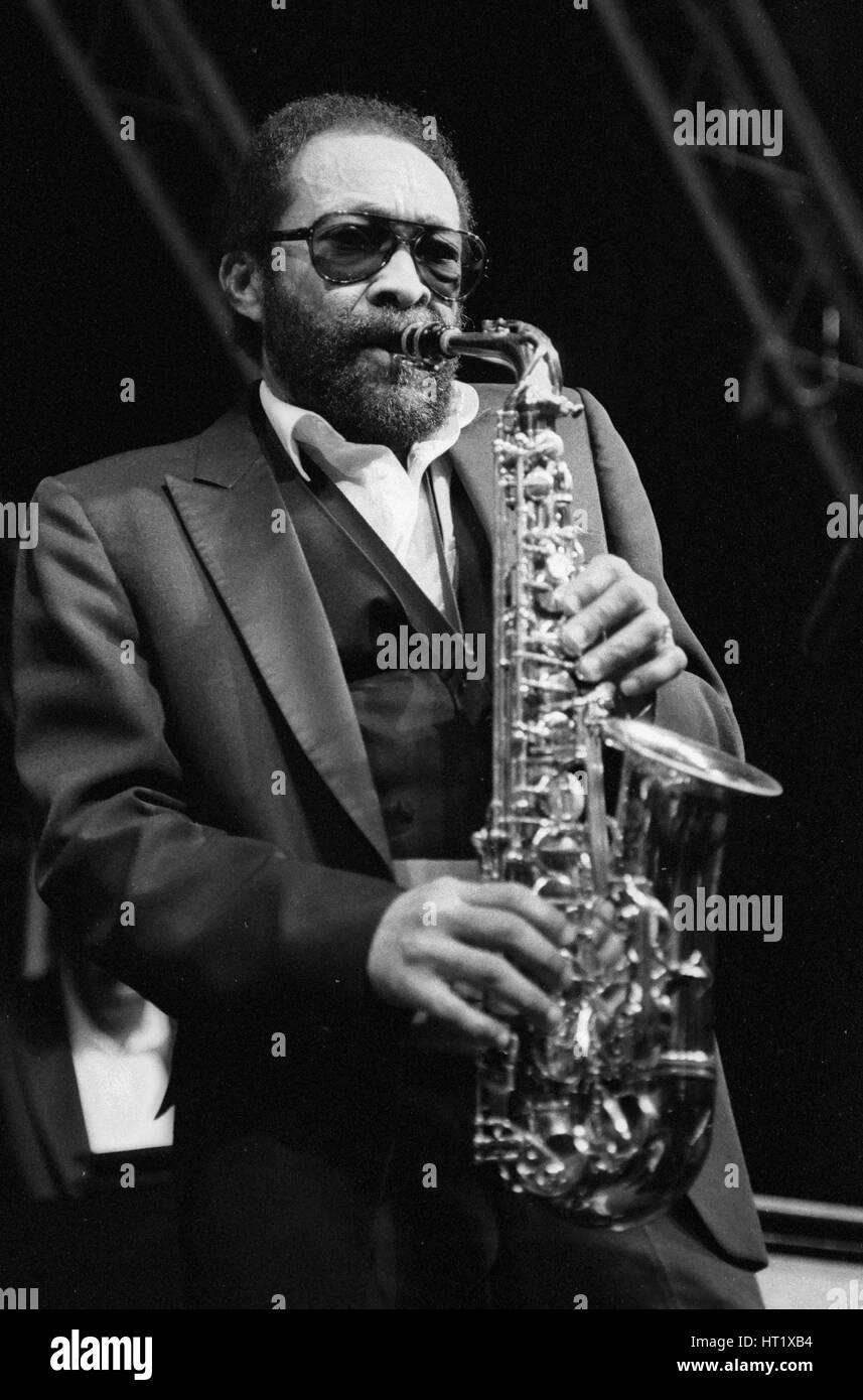 Hank Crawford, Rank Della Parte superiore Suite, Brighton, 1989. Artista: Brian O Connor. Foto Stock