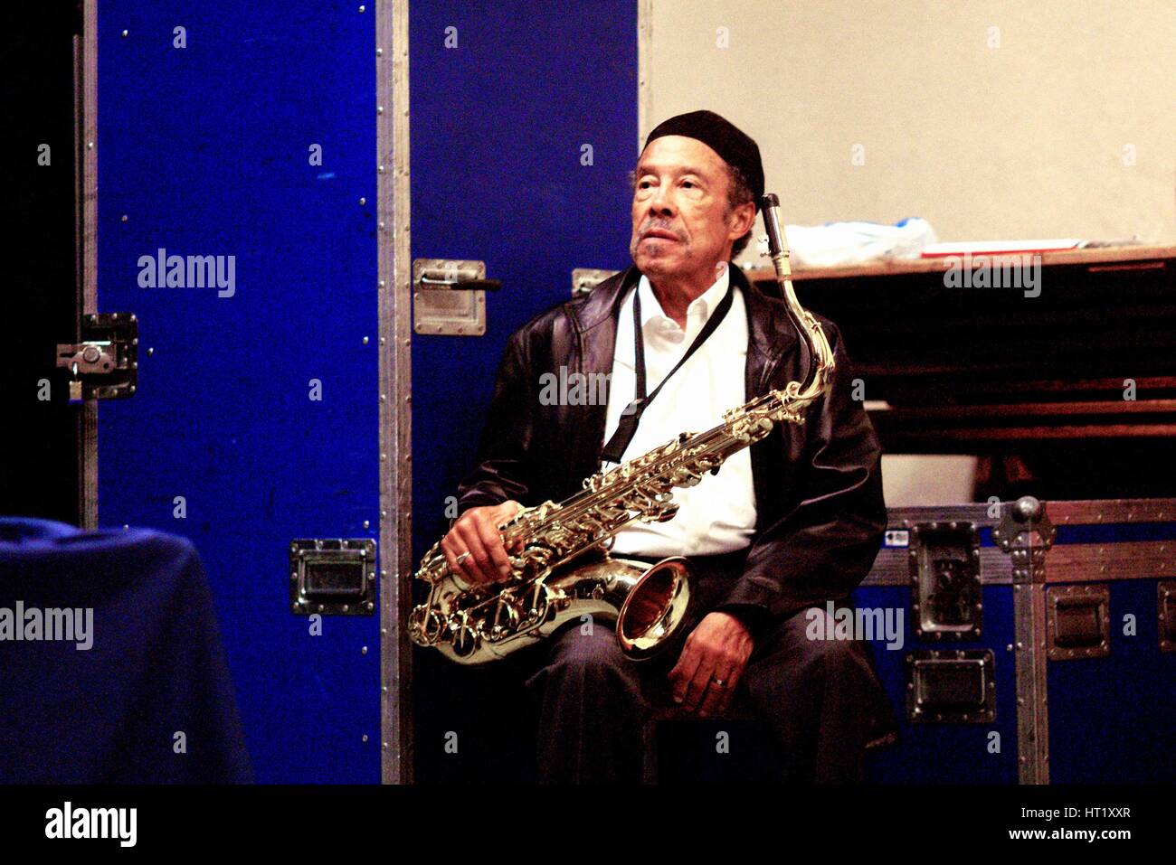 Johnny Griffin, Brecon, Agosto 2006. Artista: Brian O Connor. Foto Stock