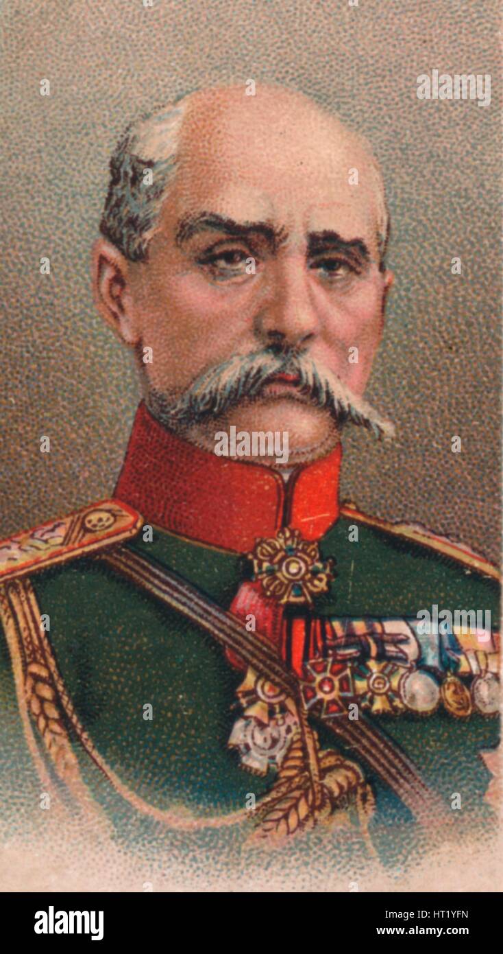 General Platon Lechitsky (1856-1921), il comandante russo nella prima guerra mondiale, 1917. Artista: sconosciuto Foto Stock