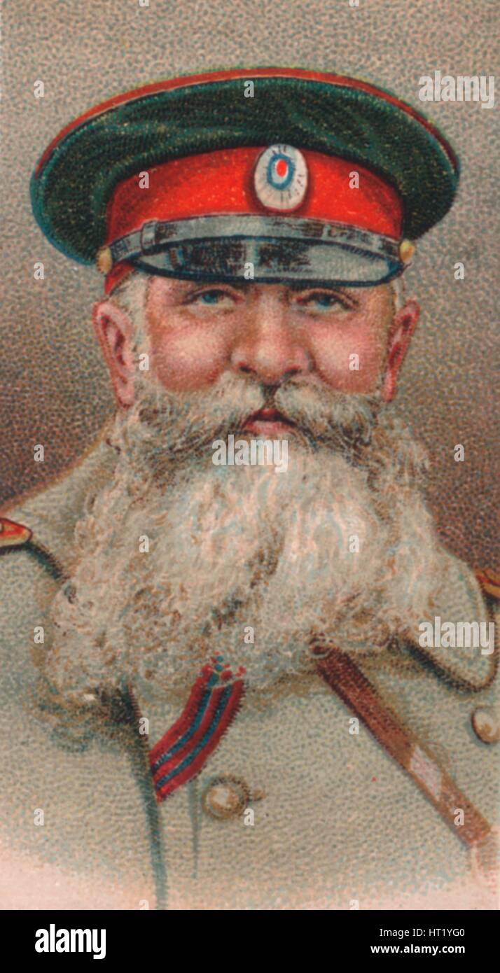 Nikolay Iudovich Ivanov (1851-1919), in generale l'Imperial esercito russo, 1917. Artista: sconosciuto Foto Stock