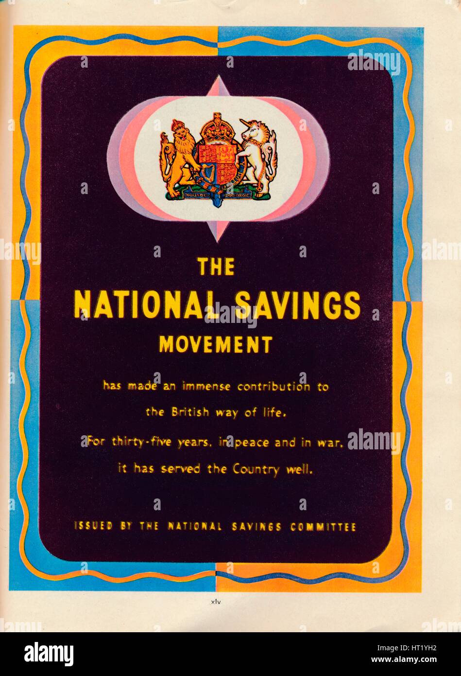 Il risparmio nazionale movimento, 1951. Artista: sconosciuto Foto Stock