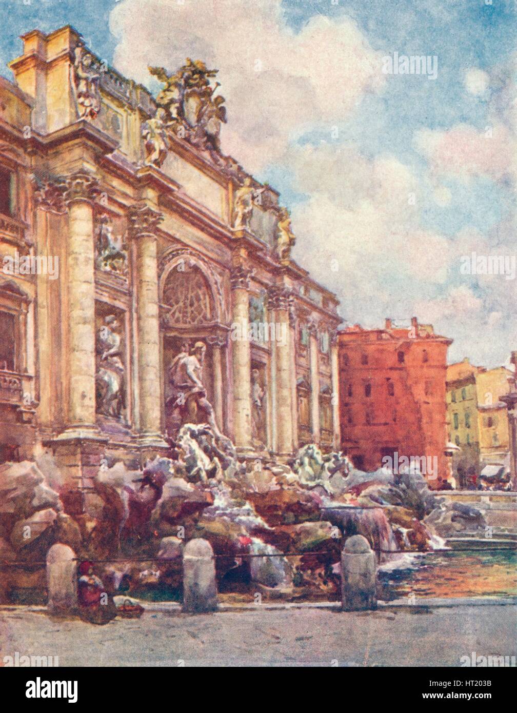 Fontana di Trevi, c1905. Artista: Alberto Pisa Foto Stock