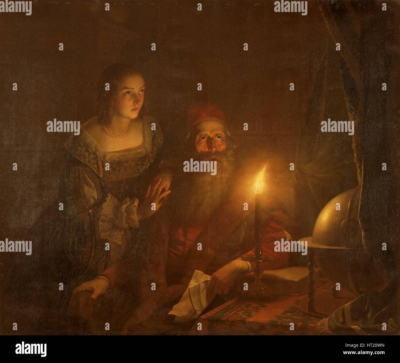 "Etienne Van den Bergh falsamente accusato di tradimento", 1826-1870. Artista: Petrus van Schendel Foto Stock